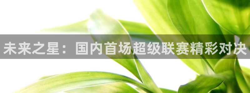 鼎天国际网站官网入口：未来之星：国内首场超级联赛精彩对决