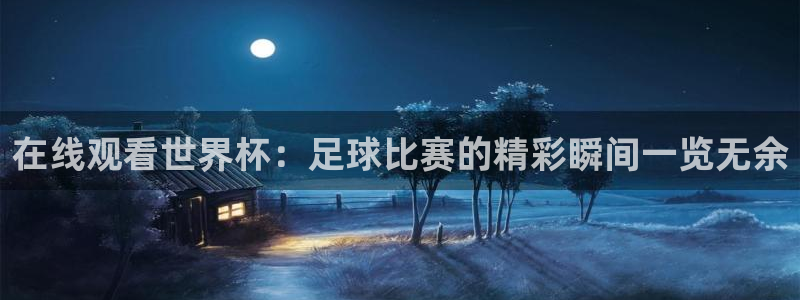 鼎天国际君临国际：在线观看世界杯：足球比赛的精彩瞬间一览无余